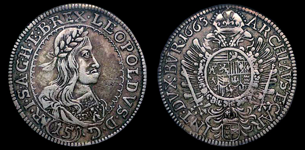 1663 Austria 15 Kreuzer / Leopold I